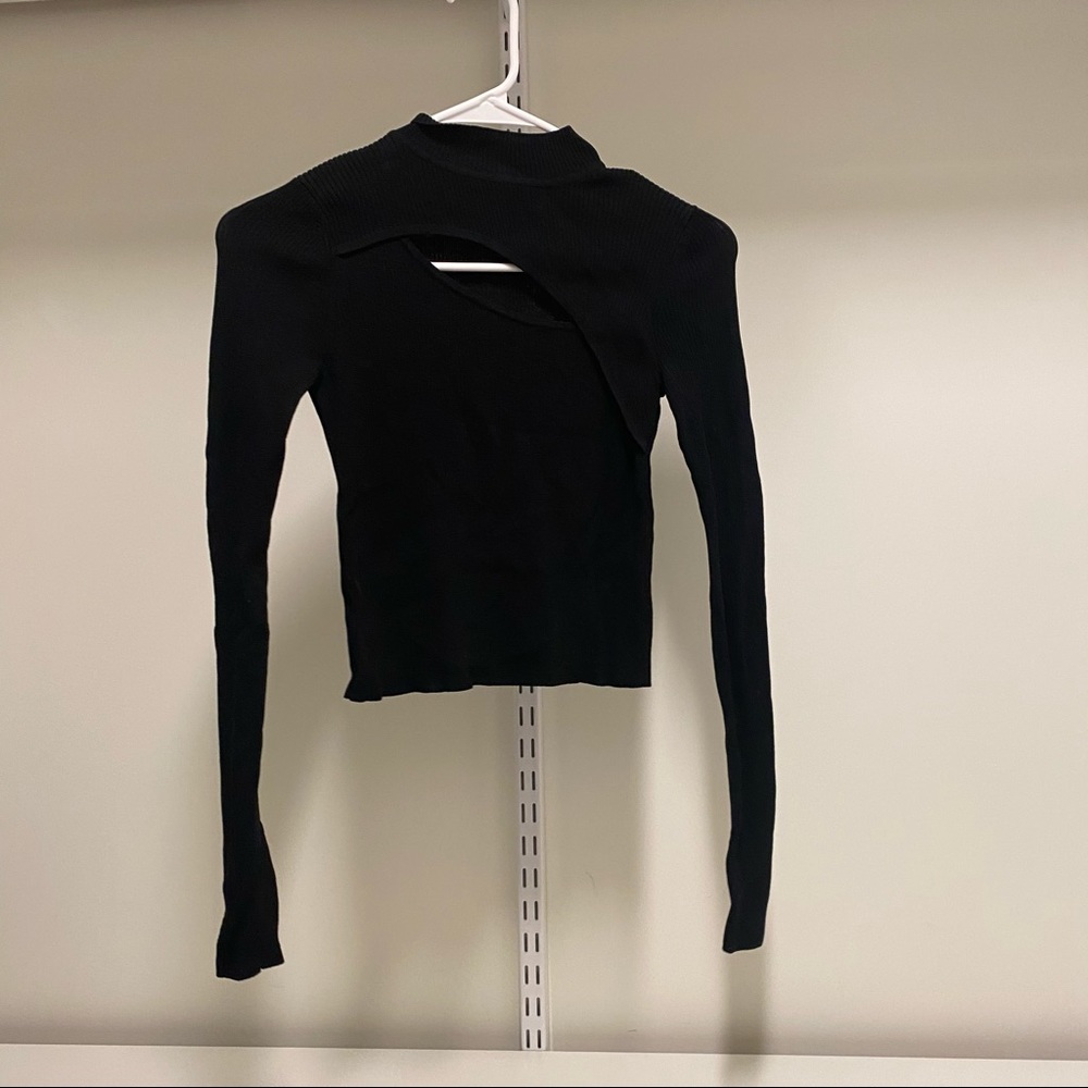 Zara Black cut-out top